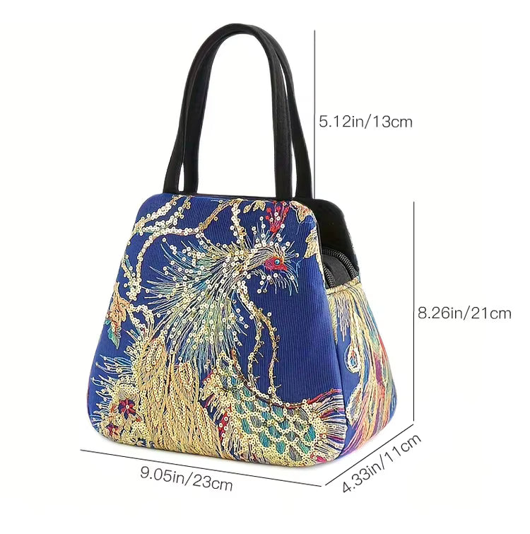Classic Embroidered Handbag