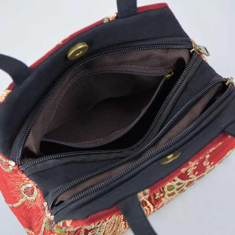 Classic Embroidered Handbag