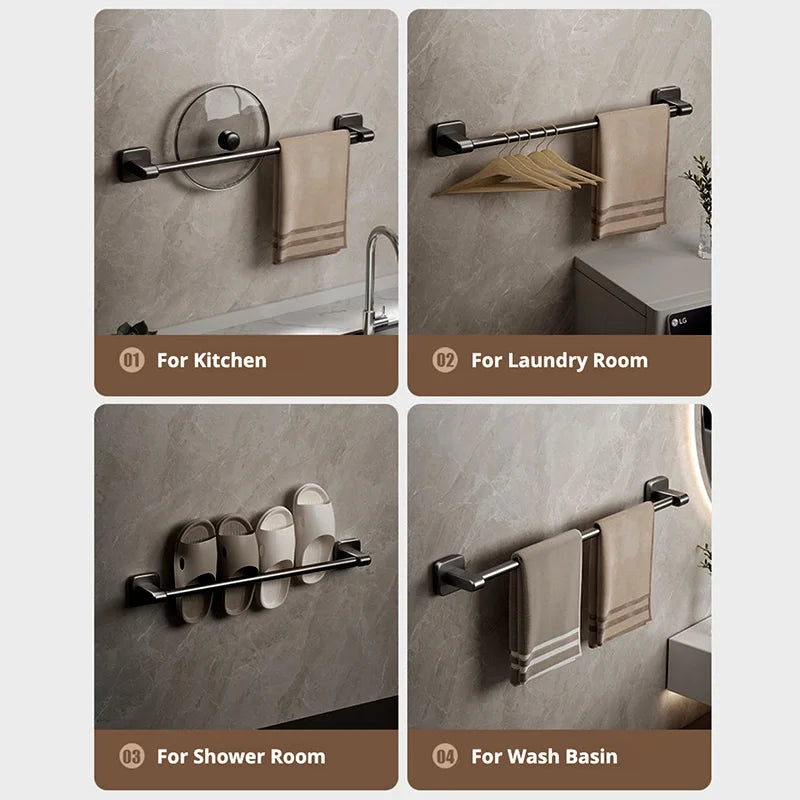 Självhäftande Handdukshållare – Stång